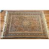 Image 1 : Vintage Hand-Woven Persian Style Area Rug w/ Floral Motif & Fringed Edges 78" x 53"