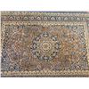 Image 2 : Vintage Hand-Woven Persian Style Area Rug w/ Floral Motif & Fringed Edges 78" x 53"