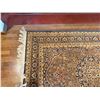 Image 3 : Vintage Hand-Woven Persian Style Area Rug w/ Floral Motif & Fringed Edges 78" x 53"