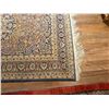 Image 8 : Vintage Hand-Woven Persian Style Area Rug w/ Floral Motif & Fringed Edges 78" x 53"