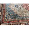 Image 10 : Vintage Hand-Woven Persian Style Area Rug w/ Geomatic Pattern & Floral Bands 222" x 135"