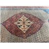 Image 14 : Vintage Hand-Woven Persian Style Area Rug w/ Geomatic Pattern & Floral Bands 222" x 135"