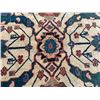 Image 17 : Vintage Hand-Woven Persian Style Area Rug w/ Geomatic Pattern & Floral Bands 222" x 135"