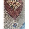 Image 21 : Vintage Hand-Woven Persian Style Area Rug w/ Geomatic Pattern & Floral Bands 222" x 135"