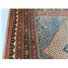 Image 7 : Vintage Hand-Woven Persian Style Area Rug w/ Geomatic Pattern & Floral Bands 222" x 135"