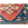 Image 23 : Vintage Hand-Woven NW Persian Heriz/Serapi Style Area Rug w/ Geomatic Pattern & Floral Bands