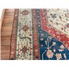 Image 30 : Vintage Hand-Woven NW Persian Heriz/Serapi Style Area Rug w/ Geomatic Pattern & Floral Bands