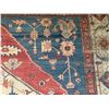 Image 4 : Vintage Hand-Woven NW Persian Heriz/Serapi Style Area Rug w/ Geomatic Pattern & Floral Bands