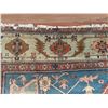 Image 7 : Vintage Hand-Woven NW Persian Heriz/Serapi Style Area Rug w/ Geomatic Pattern & Floral Bands