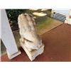 Image 10 : Qty 2 Chinese-Style Carved Stone Guardian Lion Garden Statues, Approx. 22" x 15" x 36"H