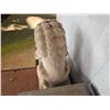 Image 6 : Qty 2 Chinese-Style Carved Stone Guardian Lion Garden Statues, Approx. 22" x 15" x 36"H