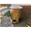 Image 8 : Various Outdoor Garden Accessories: Planters, Elephant Stand, Concrete Garden Chests, etc, Misc Si