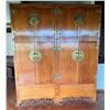 Image 1 : Wooden 8-Door Cabinet w/ Metal Hardware, Inside Shelving & Drawers 80" x 21" x 98"H