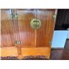Image 5 : Wooden 8-Door Cabinet w/ Metal Hardware, Inside Shelving & Drawers 80" x 21" x 98"H