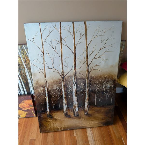 Brown Birch Art Work
