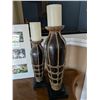 Image 2 : Two Flower Prints & Two Candle Holders
