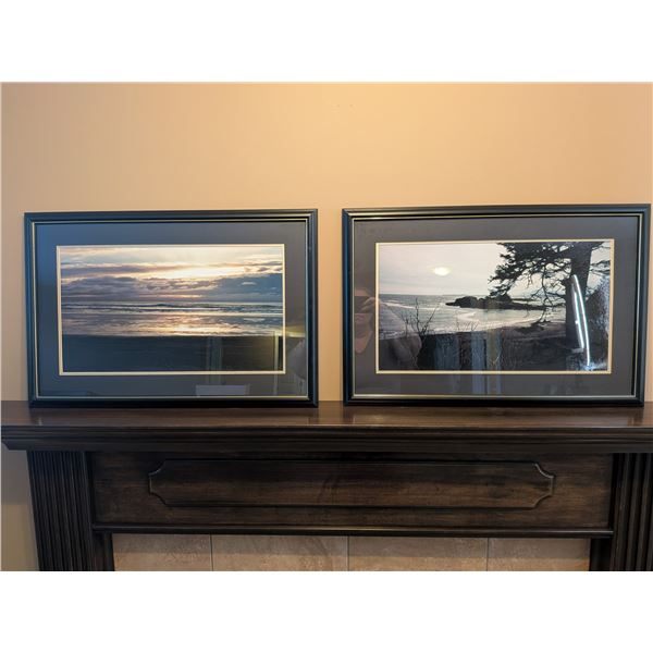 Two Seascape Framed Photo Art