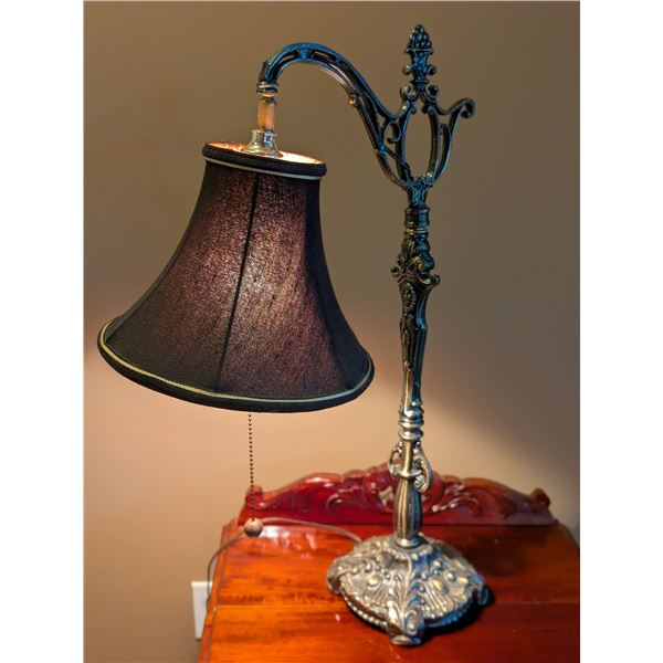 Victorian Heavy Wrought Iron Style Lamp