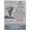 Image 1 : Last Chance Wyoming Commissioner's License Raffle