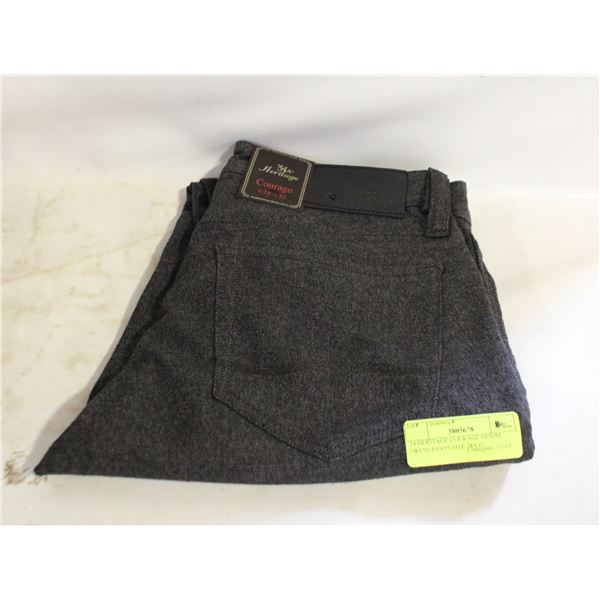 34 HERITAGE COURAGE DENIM DRESS PANTS SIZE 28X32