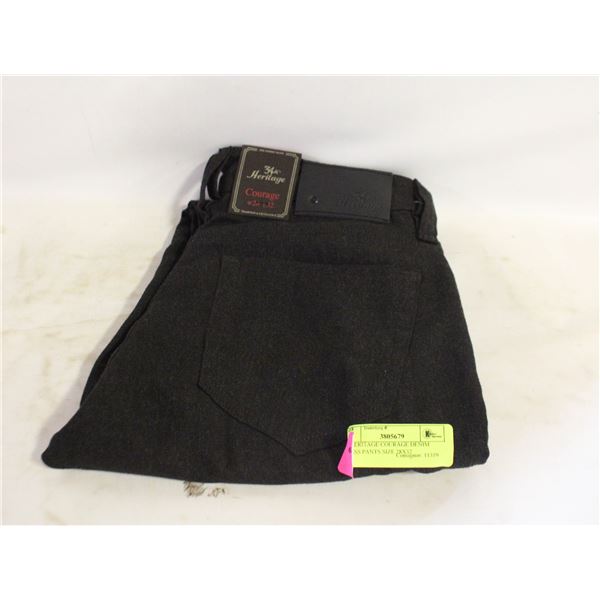 34 HERITAGE COURAGE DENIM DRESS PANTS SIZE 28X32