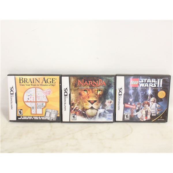 NINTENDO DS GAMES: NARNIA, STAR WARS 2,