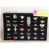 Image 1 : 35 VARIOUS SIZES OF SP RINGS CZ, GEMSTONES, SW