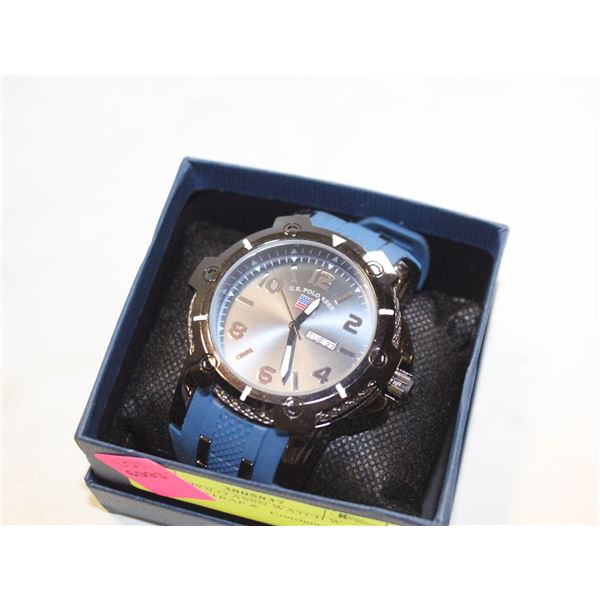 NEW US POLO ASSN WATCH W SILICONE STRAP &