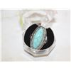 Image 1 : SZ. 8 SP. OVAL BOHO STYLE F. TURQ. RING