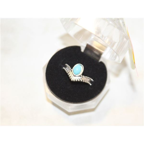 SZ. 5 SP. SOUTHWESTERN F. TURQ. RING