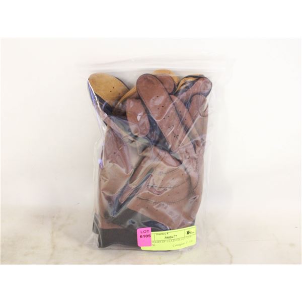TWO PAIRS OF LEATHER GLOVES SIZE XL