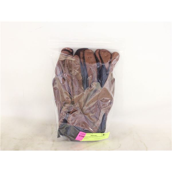 TWO PAIRS OF LEATHER GLOVES SIZE SMALL