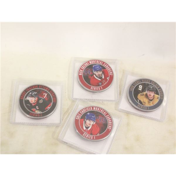 LOT OF THE HIGHLAND MINT NHL HOCKEY MEDALLIONS