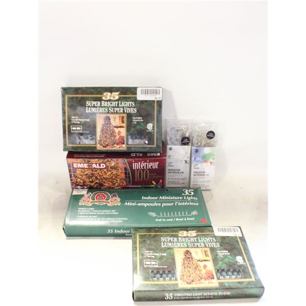 CHRISTMAS STRING LIGHTS- ASSORTED BOX LOT