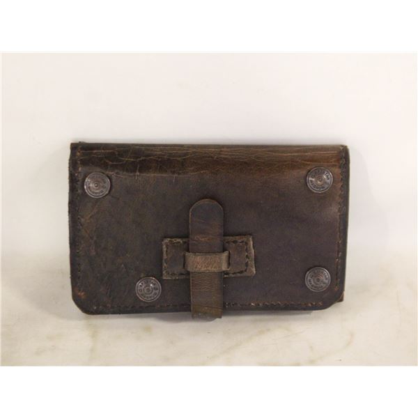 VTG HAND MADE LEATHER WALLET WITH SHOTGUN