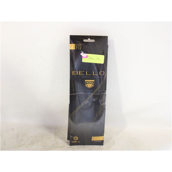 3X NEW VOXX BELLO INSOLES FOR MEN 7-12