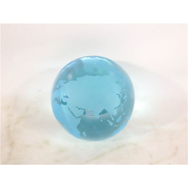 VINTAGE COBALT WORLD ART GLASS