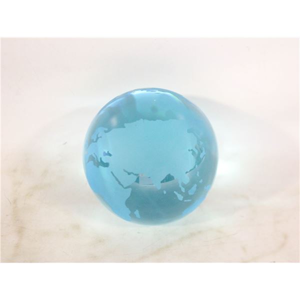 VINTAGE COBALT WORLD ART GLASS