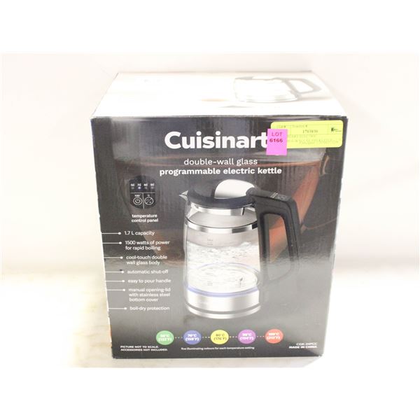 CUISINART ELECTRIC DOUBLE-WALL GLASS KETTLE - 1.7L