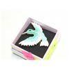 Image 1 : NEW TEAL ENAMEL SPARKLE HUMMINGBIRD