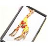 Image 1 : NEW GIRAFFE ENAMEL REDS YELLOWS