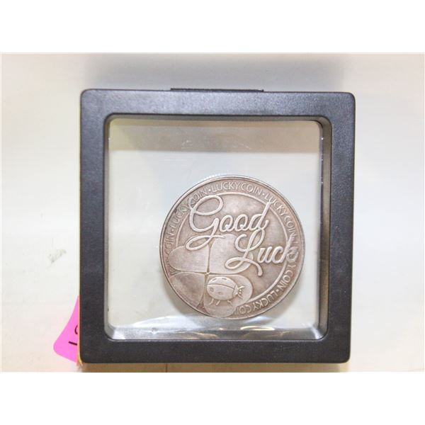 NEW GOOD LUCK COIN WITH INSCRIPTION
