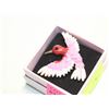 Image 1 : NEW PINK ENAMEL SPARKLE HUMMINGBIRD
