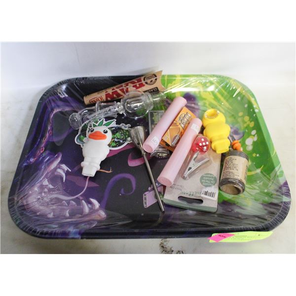 LARGE RICK & MORTY ROLLING TRAY WITH A BUNCH