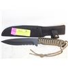Image 1 : NEW SURVIVAL HUNTER SHIELD ARMY STYLE KNIFE