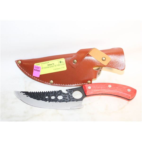 NEW OUTDOOR KNIFE W/ SHEATHE