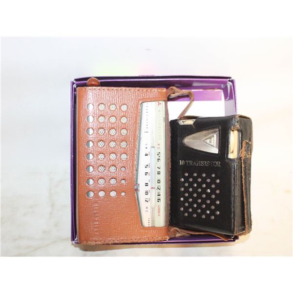 2 OLD TRANSISTOR RADIOS