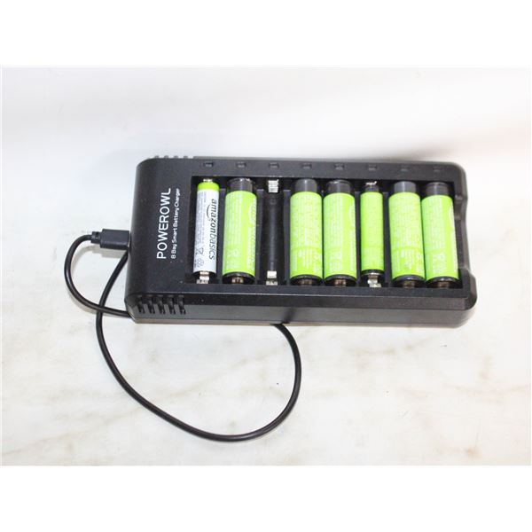BATTERY CHARGER WITH 5AA & 2 AAA RECHARGABLE