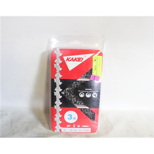 NEW KAKEI CHAIN SAW 16" 3-PACK