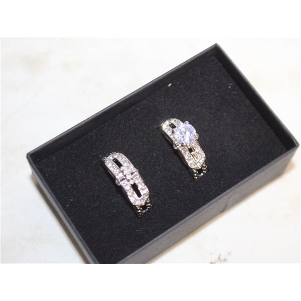 NEW 2PCS/SET RING SET SZ10